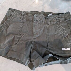 #65 - Old Navy  Chino Green Pixie Shorts -  3.5" inseam